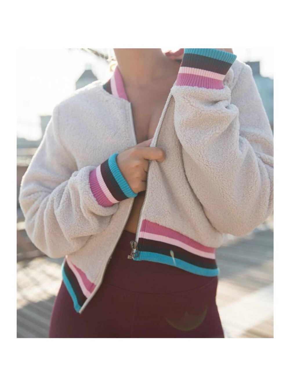 Spiritual Gangster Trust The Universe Sherpa Bomber Jacket